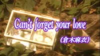 CAN`T FORGET YOUR LOVE